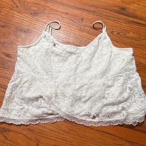 Hollister White Lace Camisole